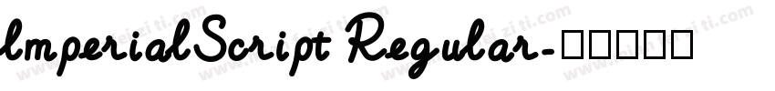 lmperialScript Regular字体转换